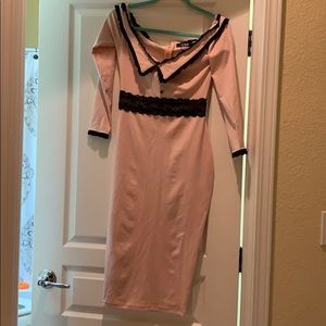 Off shoulder fitted dress